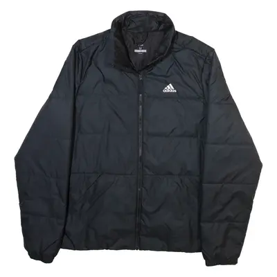 ADIDAS Mens Puffer Jacket Black M