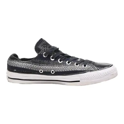 CONVERSE Low Top Trainers Black Canvas Womens UK 6