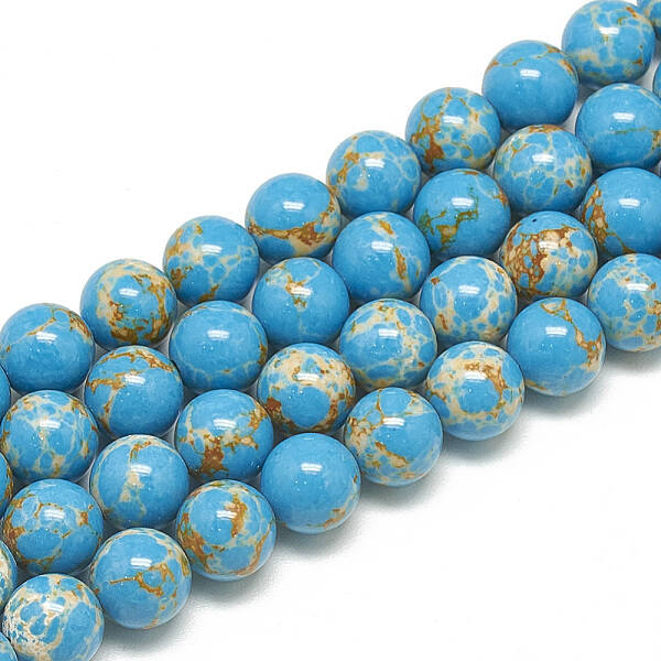Synthetic Imperial Jasper Beads Strands
