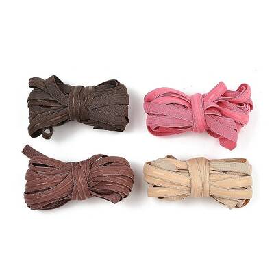 4Pcs 4 Colors Flat Elastic Cord