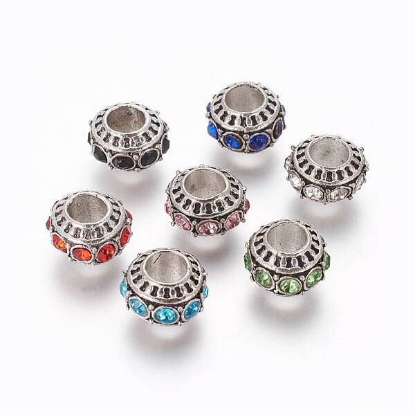 Tibetan Style Alloy European Beads