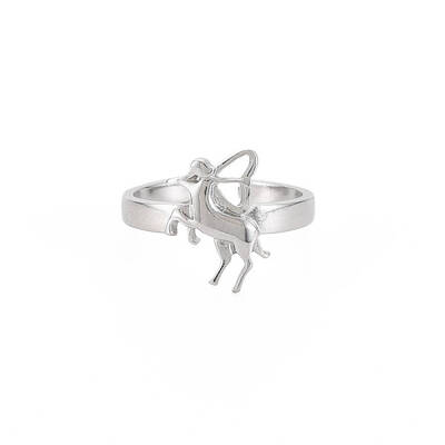 Non-Tarnish 304 Stainless Steel 12 Constellations/Zodiac Signs Open Cuff Ring for Women