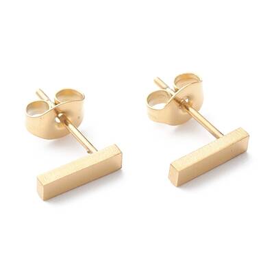 Ion Plating(IP) 304 Stainless Steel Stud Earrings