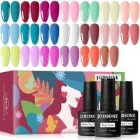 JODSONE 23 PCS Gel Polish Kit Colorful Fashion Classic Nail Gel Set 3 Bottles of Base Coat Matte and Glossy Top Coat nail pol...
