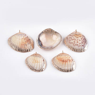 Electroplate Sea Shell Pendants