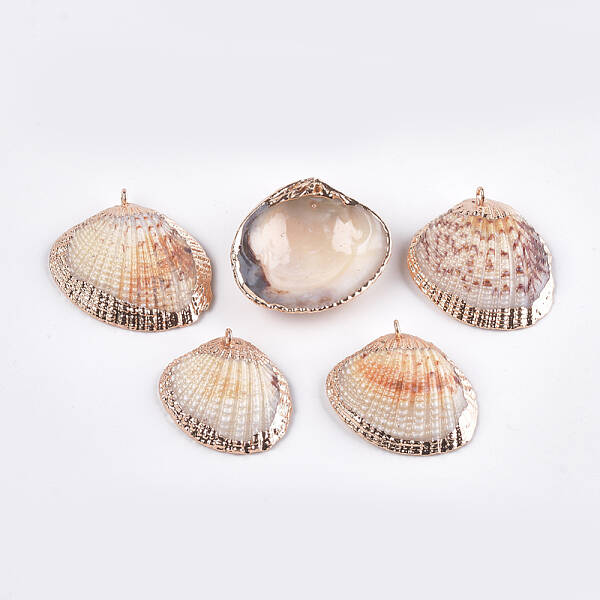 Electroplate Sea Shell Pendants