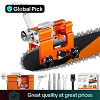 Portable Chain Saw Blade Sharpener, 1 Set Manual Chainsaw Blade Sharpener, Chain Saw Accessories for Home Garden, Power Tool ...