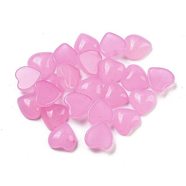 Dyed Natural White Jade Cabochons