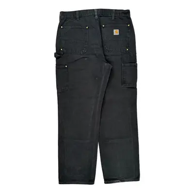 Carhartt Double Knee Carpenter Trousers - 36? Waist Navy Cotton