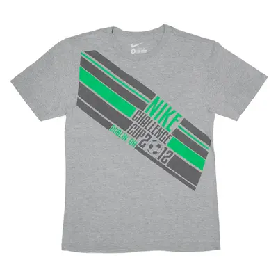 NIKE Challenge Cup 2012 T-Shirt Grey Short Sleeve Mens S