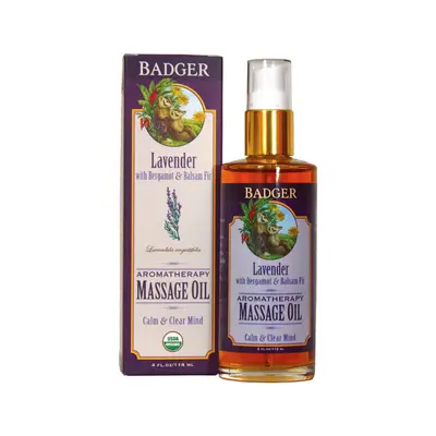 Badger balm Lavender Aromatherapy Massage Oil 118ml