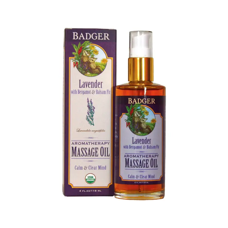 Badger balm Lavender Aromatherapy Massage Oil 118ml