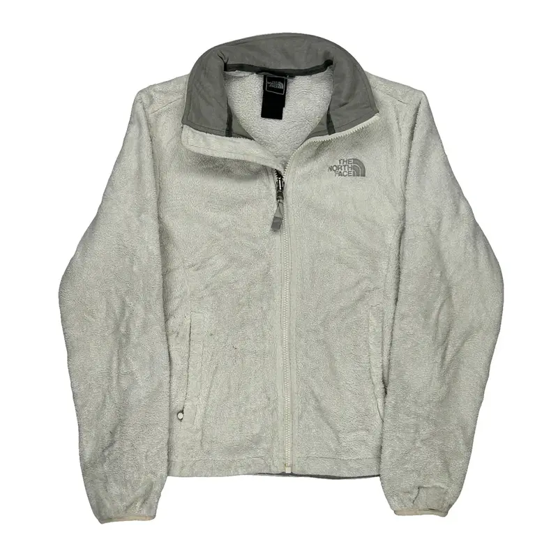 The North Face Fleece Jacket - Small White Polyester