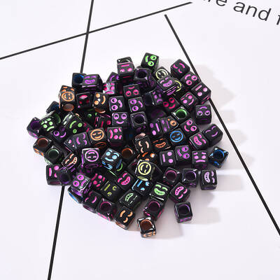 Craft Black Acrylic Beads
