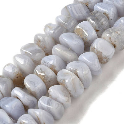 Natural Blue Lace Agate Beads Strands