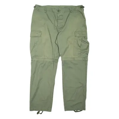 MIL-TEC Cargo Mens Trousers Green Regular Tapered W40 L31