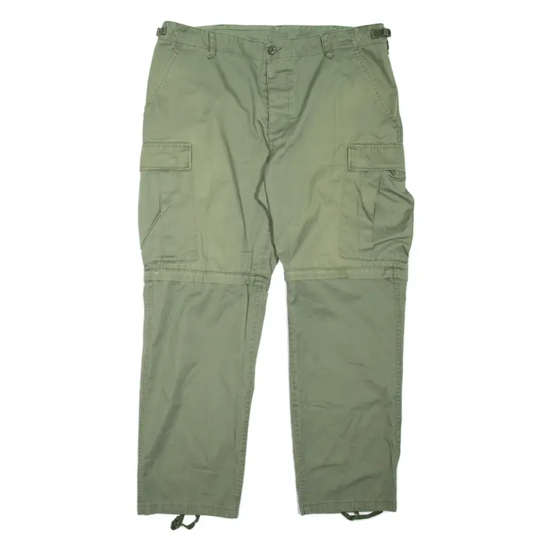 MIL-TEC Cargo Mens Trousers Green Regular Tapered W40 L31