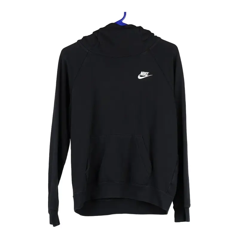 Nike Hoodie - Small Black Cotton Blend