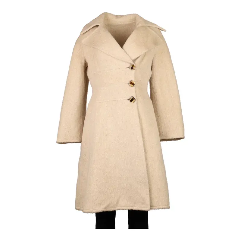 Unbranded Coat - Large Cream Alpaca Blend
