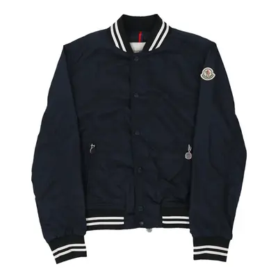 12 Years Moncler Bomber Jacket - Medium Blue Polyamide | Size: medium