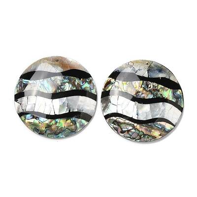 Natural Freshwater Shell & Black Lip Shell & Paua Shell Pendants