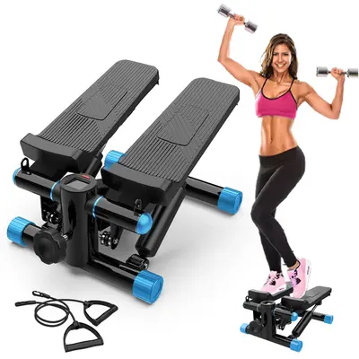 【Hufaut】Mini Stepper with Resistance Bands, Stepper Machine with 330LBS Weight Capacity, Mini Stepper for Full Body Worko...