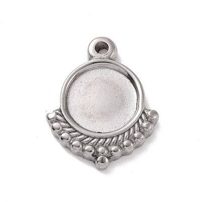 Non-Tarnish 304 Stainless Steel Pendant Cabochon Settings