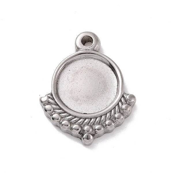 Non-Tarnish 304 Stainless Steel Pendant Cabochon Settings