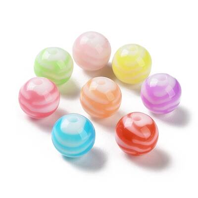 Two Tone Opaque Acrylic Beads