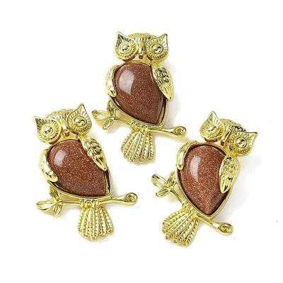 Synthetic Goldstone Pendants