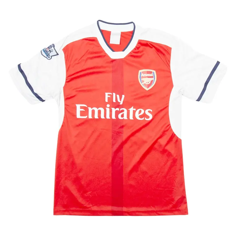 ARSENAL Mens Football Shirt Jersey Red V-Neck S