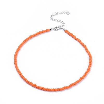 Glass Seed Beaded Necklaces