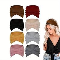8PCS Extra Wide Headbands For Women 6'' Large Headband Twist Head Bands Women's Hair Band Stretchy Turban Styling Accessories...