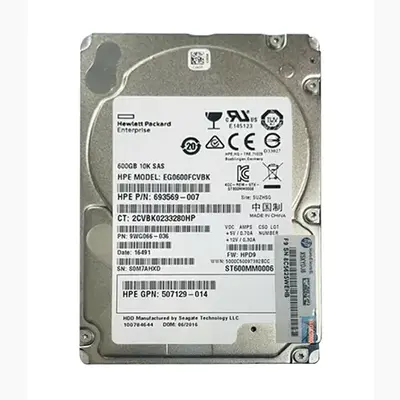 693569-007 HP 600GB 6Gb/s SAS 10000 2.5-inch Hard Drive