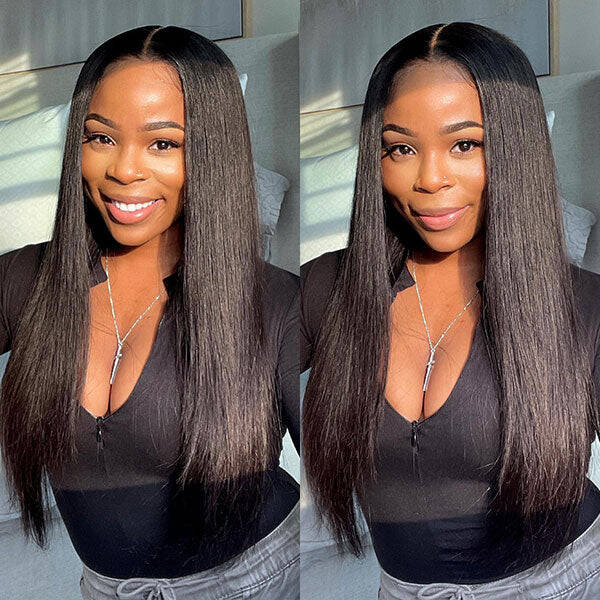 Ashimary Straight Hair HD Transparent Lace Wear and Go Air Wig