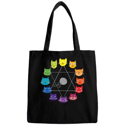Cat Themed Artist Color Wheel - Artist Color Chart - Bags