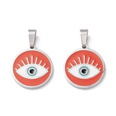304 Stainless Steel Enamel Pendants