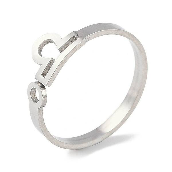 Non-Tarnish Constellations 304 Stainless Steel Open Cuff Ring for Women