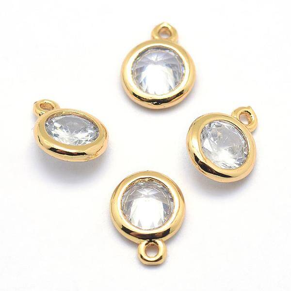 Brass Cubic Zirconia Pendants