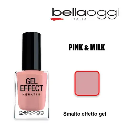 Gel Effect Keratin Gel Effect Nail Polish With Keratin Pink & Milk