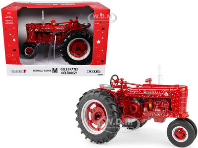 Farmall Super M Tractor Red Celebrate! 1/16 Diecast Model by ERTL TOMY