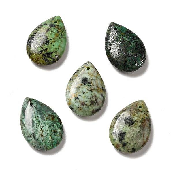 Natural African Turquoise(Jasper) Pendants