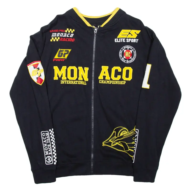 Grand Prix International Monaco Mens Varsity Jacket Black L