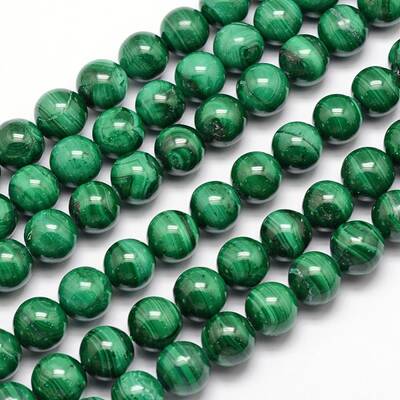 Natural Malachite Beads Strands