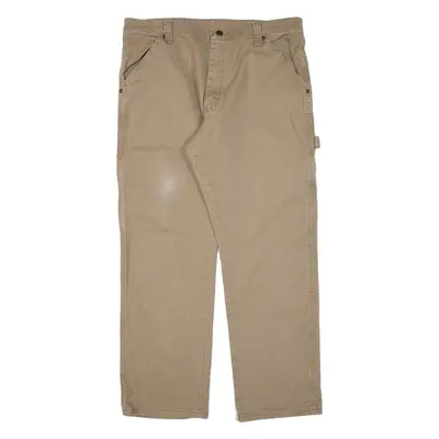 WRANGLER Carpenter Mens Trousers Beige Regular Straight W36 L30