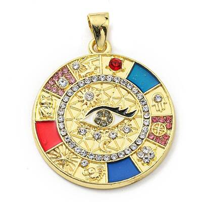 Rack Plating Alloy Enamel Pendants