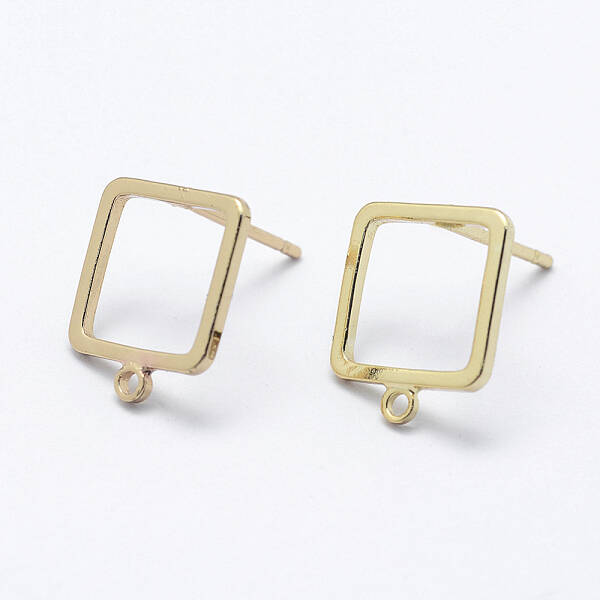 Brass Stud Earring Findings