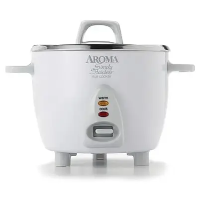 Aroma ARC-753SG Simply Stainless 6-Cup (Cooked) Rice Cooker