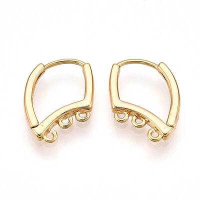 Brass Hoop Earring Finding