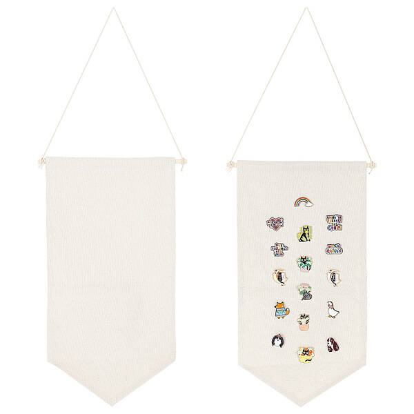 Polyester Wall Hanging Brooch Jewelry Banner Holder